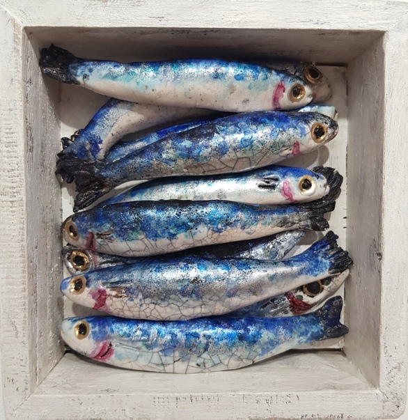 'The Pantry Collection: Whitebait' by artist Diana Tonnison